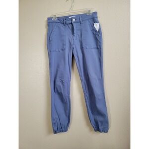 Mavi Ivy‎ Jeans Women Blue Mid Rise Slim Cargo Pants Denim Outdoor Sz 27 New